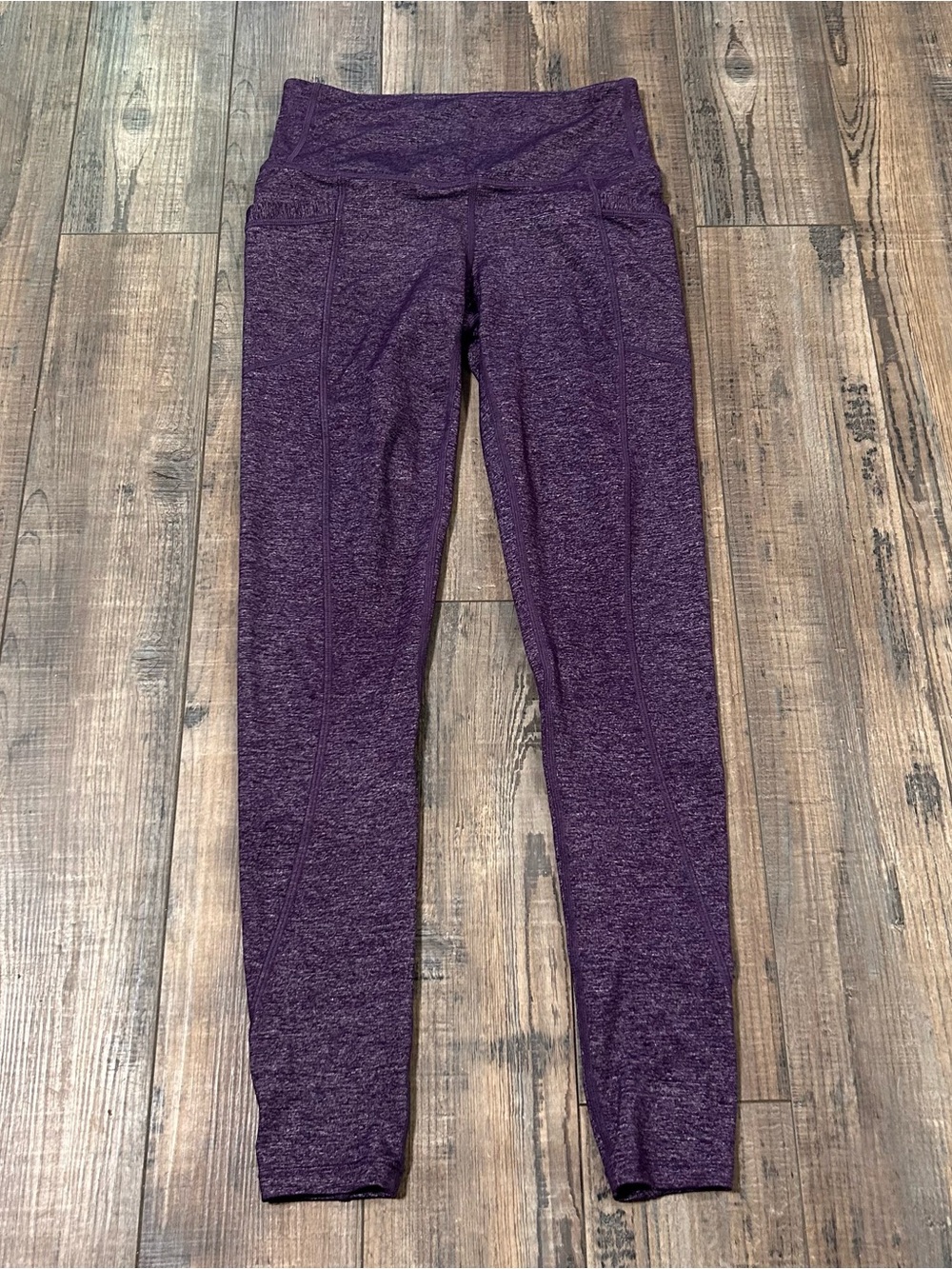 Athleta Chatarunga To Town Tight Women's XS Heathered Purple Stash Pockets